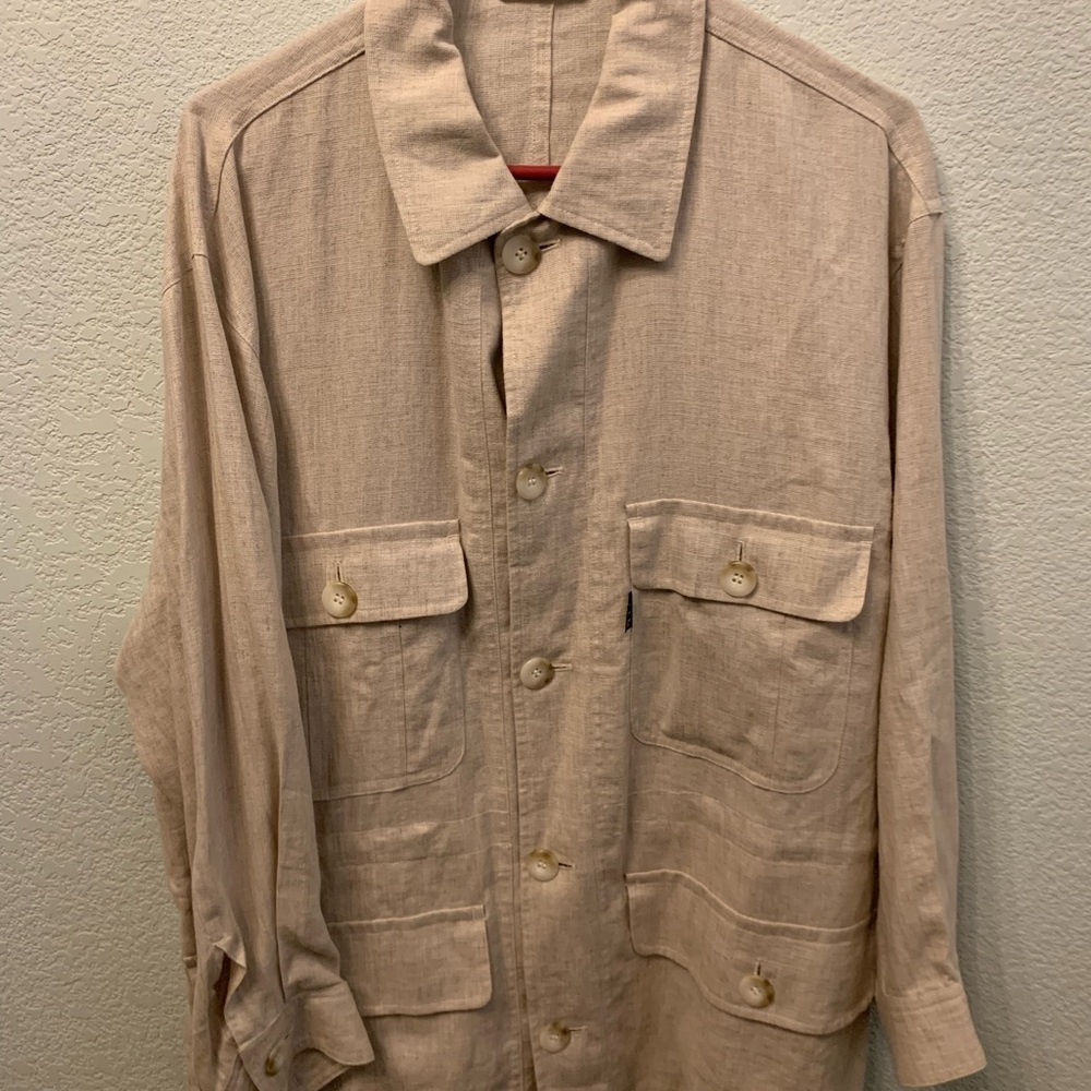 Elle Men's Light Tan Shirt Jacket
